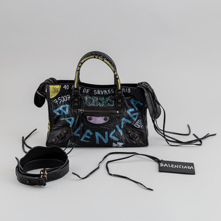 BALENCIAGA, "Grafitti City Bag".