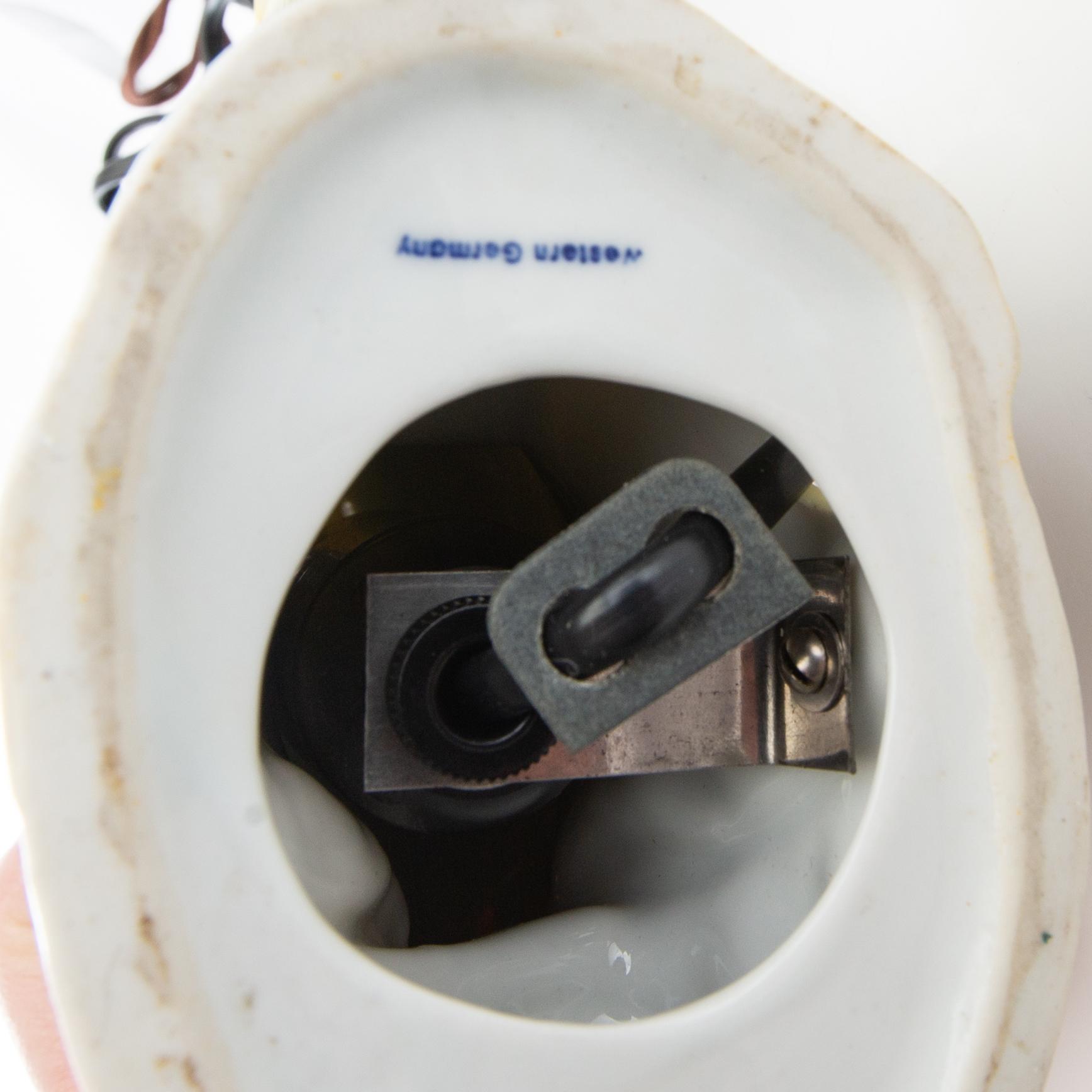 A collection of night lamps 7 pcs mid/second half of the 20th century porcelain.