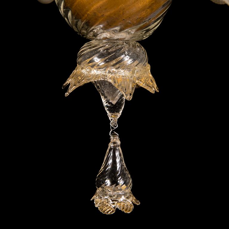 A mid-20th Century Murano glass chandelier.