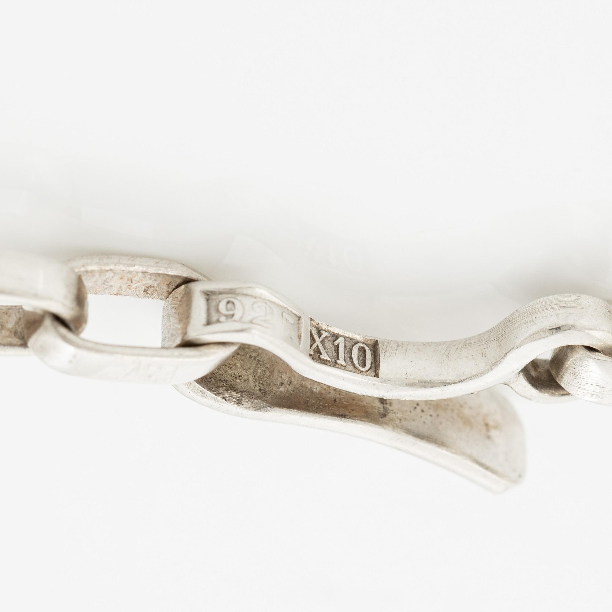 Sven-Erik Högberg, necklace, sterling silver, Gothenburg 1984.