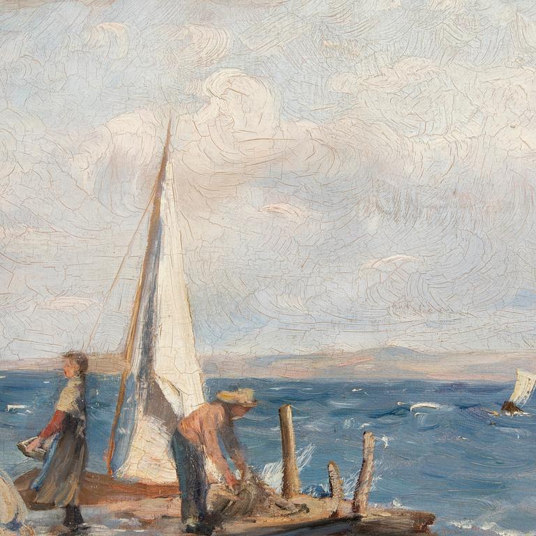Elisabeth Warling, Fisher Girl with Net.