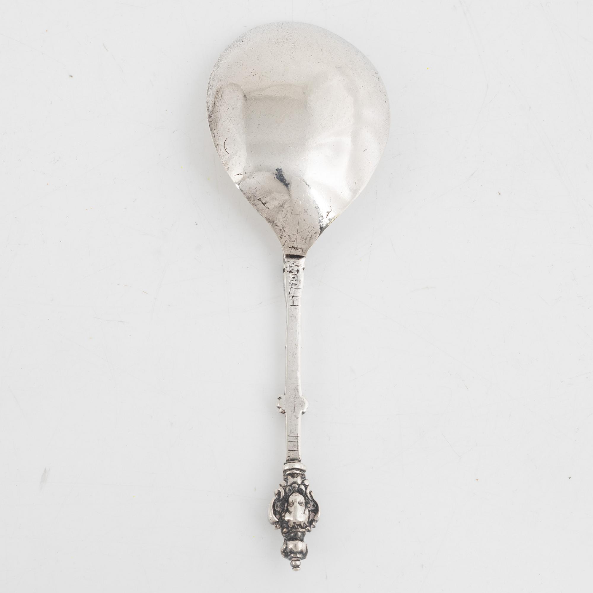 A Scandinavian Silver Spoon, 18th Century.