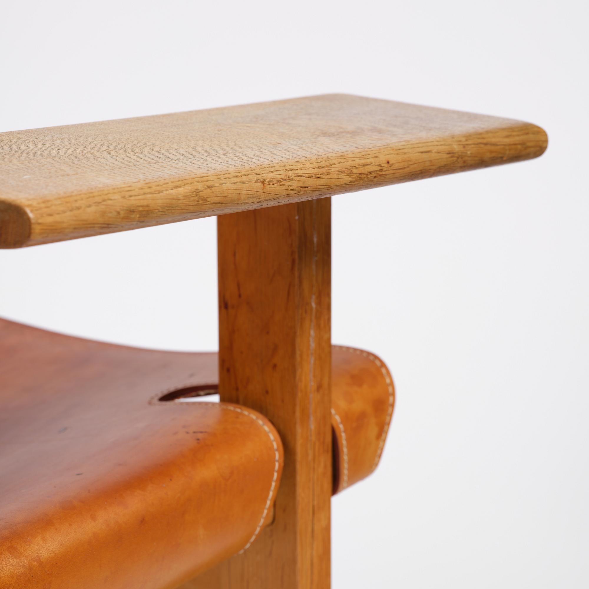 Børge Mogensen, a pair of armchairs, "The Spanish Chair", model 226, Fredericia Stolefabrik, Denmark 1960s.