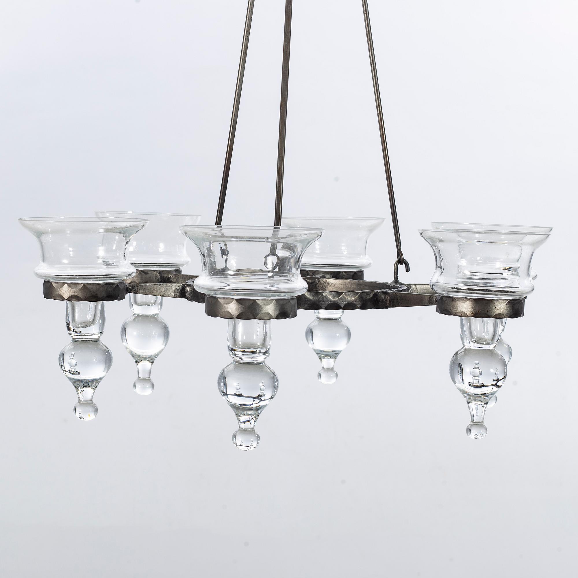BERTIL VALLIEN, Chandelier, Boda, 1970's.