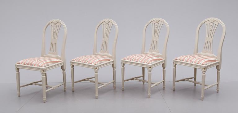 MATGRUPP, 5 delar, gustaviansk stil, 1900-talets andra hälft.