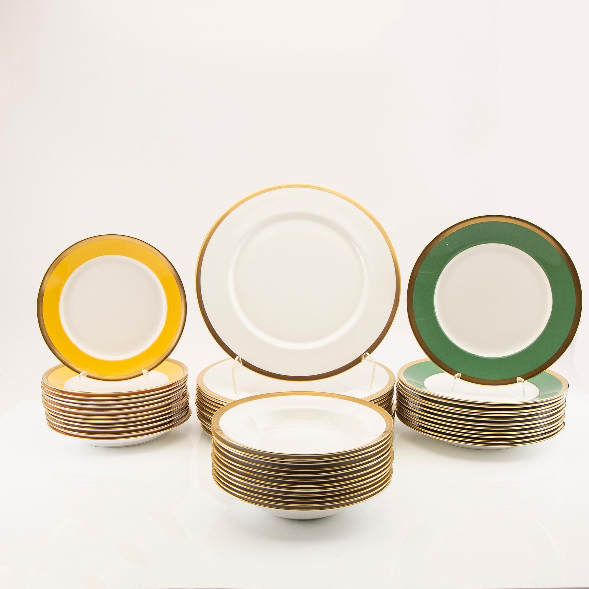 Karin Björquist, service for 48 people "The Nobel Service" porcelain, Rörstrand late 20th century.