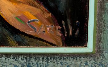 Paavo Sarelli, öljy levylle, signeerattu.