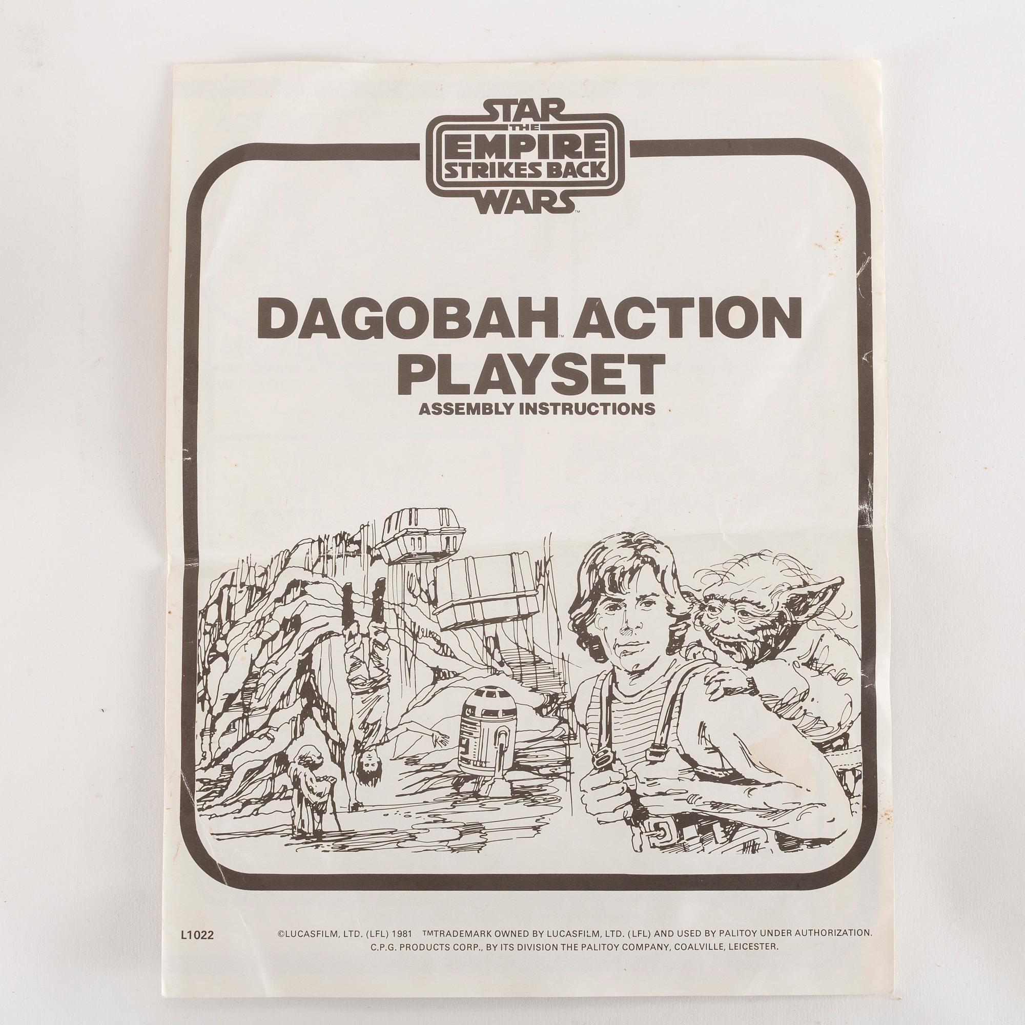 STAR WARS, X-Wing fighter samt Dagobah playset, Empire Strikes Back, Kenner 1980-81.