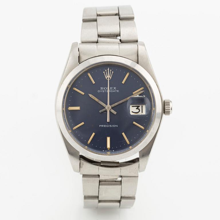 Rolex, Oysterdate, Precision, wristwatch, 34 mm.