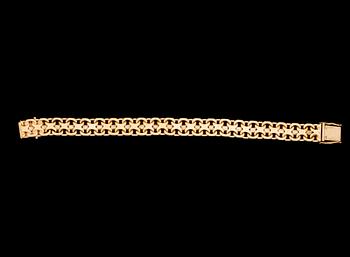 ARMLÄNK, 18 k guld, Boliden stämpel, Stockholm, 1946. Vikt ca 60 g.