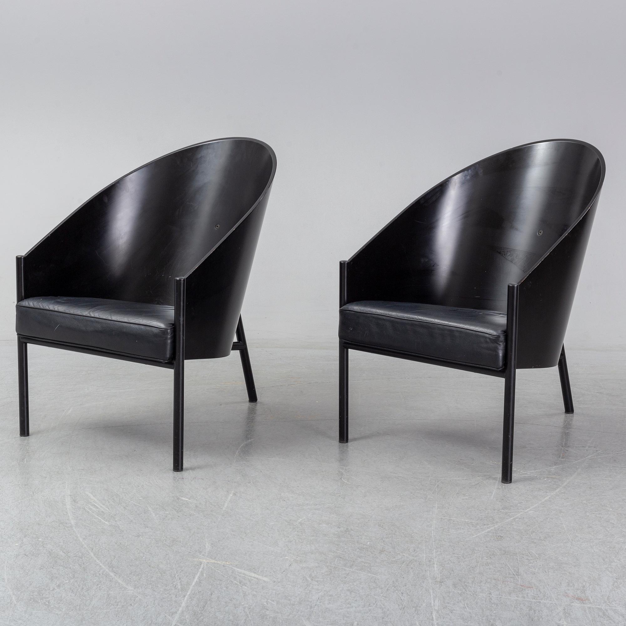 PHILIPPE STARCK, a pair of 'Costes' armchairs, Aleph, Driade, Italy.