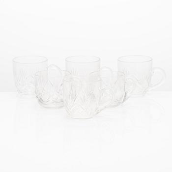 A 110-piece set of glassware from Riihimäen Lasi, Leo-, Yrjö and Aino series, mid- and latter half of the 20th century.