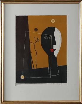 Esaias Thorén · ESAIAS THORÉN, färglitografi, signerad, daterad 1970 och numrerad 34/50
