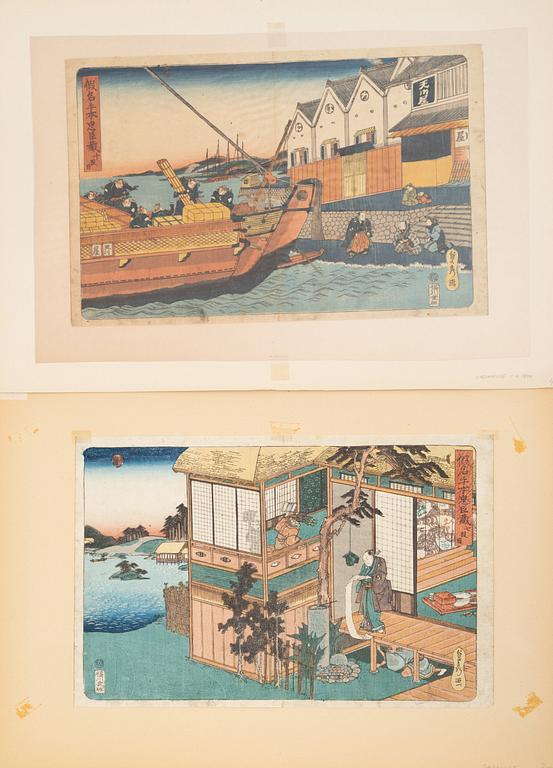 Utagawa Sadahide, Två scener ur "Chusingura".