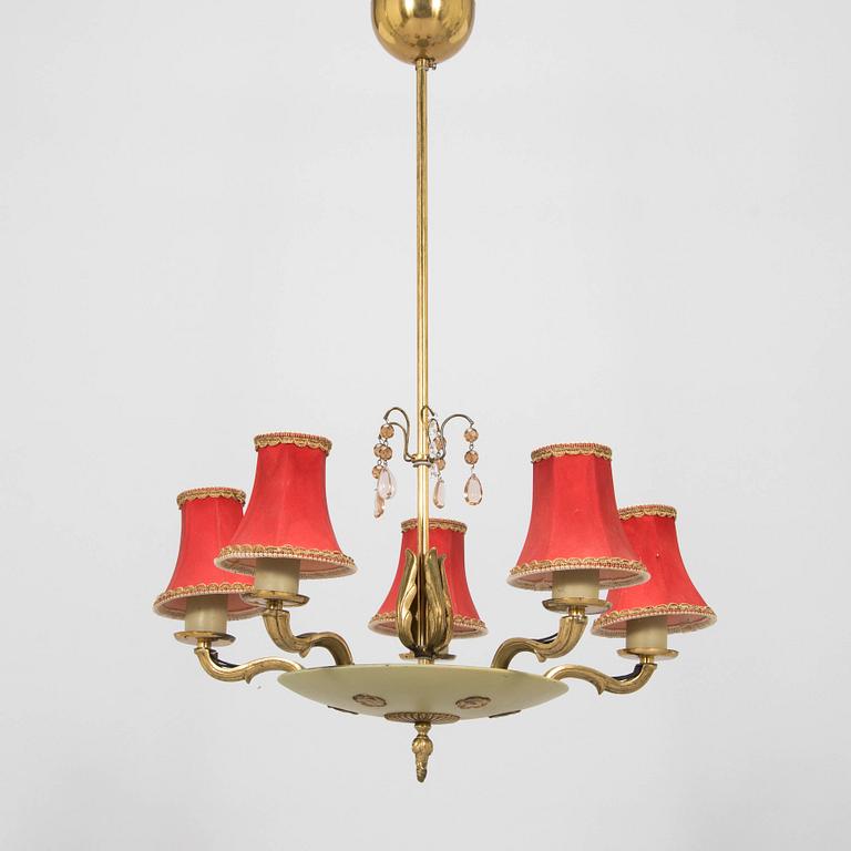 Paavo Tynell, a 1930s chandelier '1374/5 for Taito.