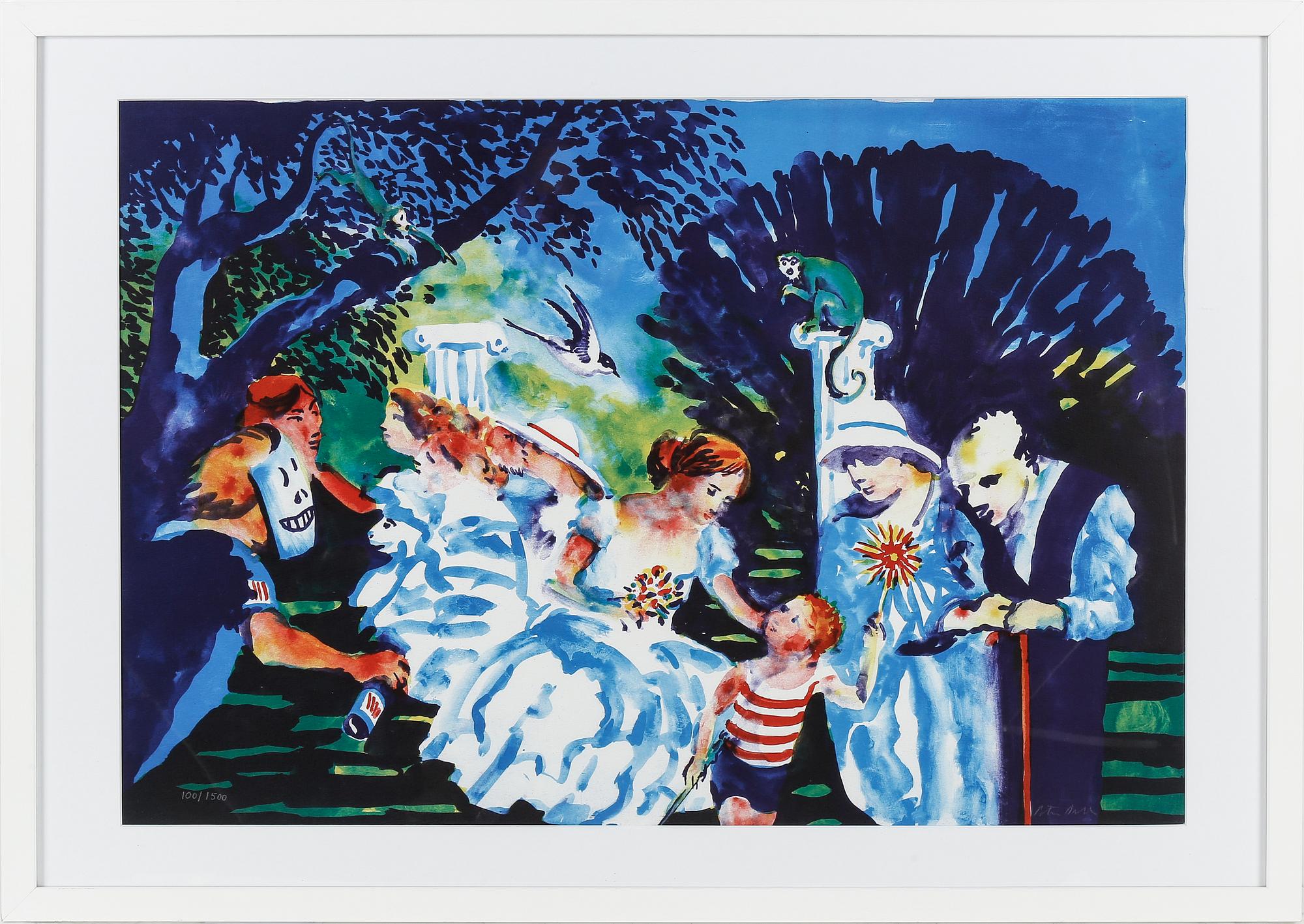 PETER DAHL, färglitografi. Signerad och numrerad 100/1500.