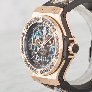 HUBLOT, Big Bang "Broderie Sugar Skull Gold", armbandsur, 41 mm,