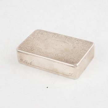 A Swedish Silver Snuff Box, 1846.