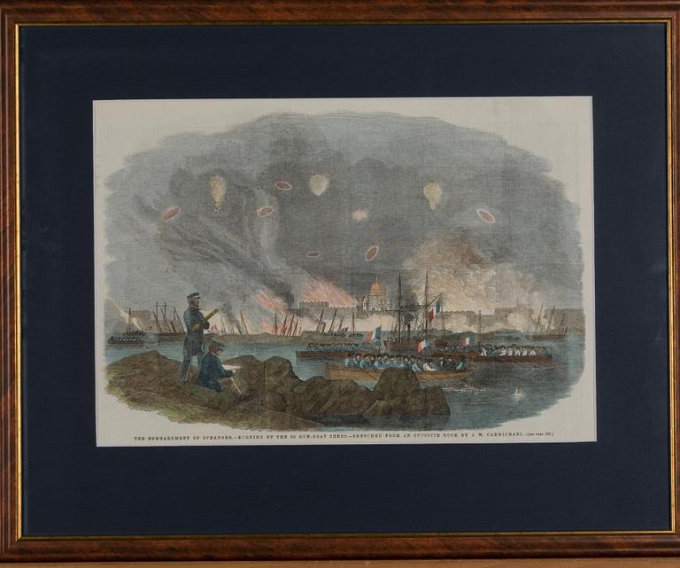 XYLOGRAFI, Bombardment of Sveaborg, efter J.W. Carmichael.