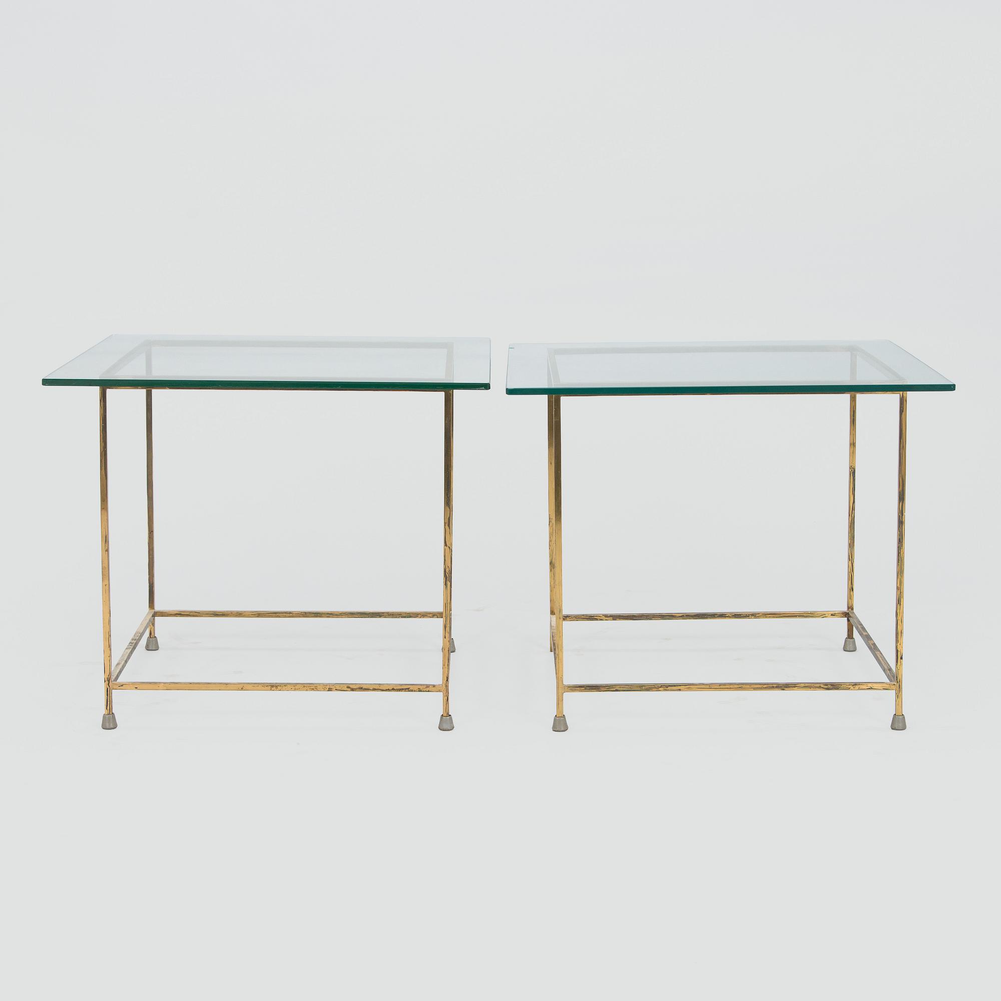 Kaarina Borg, glasbord, ett par, Asko Finland 1960-tal.