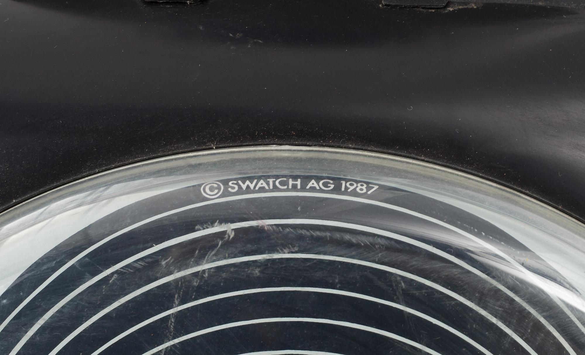 VÄGGKLOCKA, Swatch, Schweiz 1987.