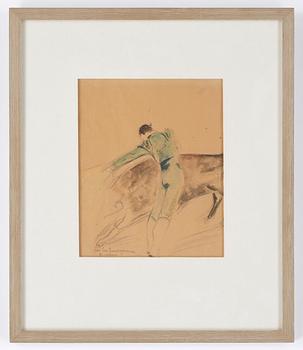 Sixten Lundbohm · SIXTEN LUNDBOHM, akvarell. Signerad.
