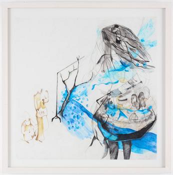 Astrid Svangren, acrylic on melitrace, signed and dated -04.