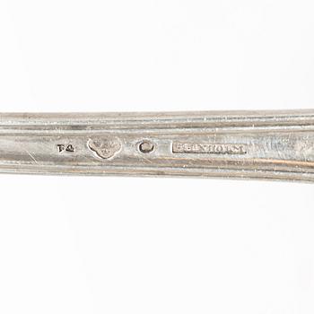 four silver serving utensils, Sweden, including Wilhelm smedberg, Karlstad, 1800.