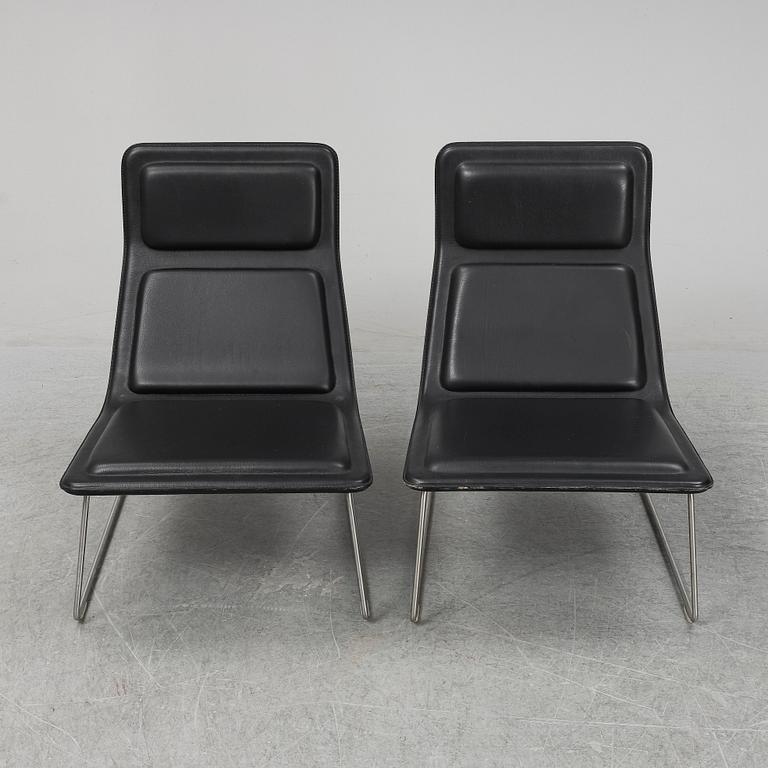 JASPER MORRISON, Two 'Low Pad' lounge chairs, Cappellini.