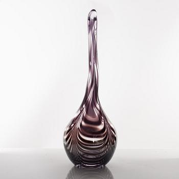 Ulrica Hydman-Vallien, a 'Snakeflower' glass vase, Kosta Boda.