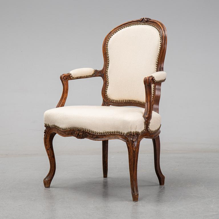 Karmstol, Louis XV, 1700-talets mitt.