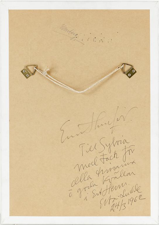EVERT LUNDQUIST, olja på duk, signerad E.L.