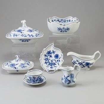 A 49 piece porcelain service, Zwiebelmuster Czechoslovakia.