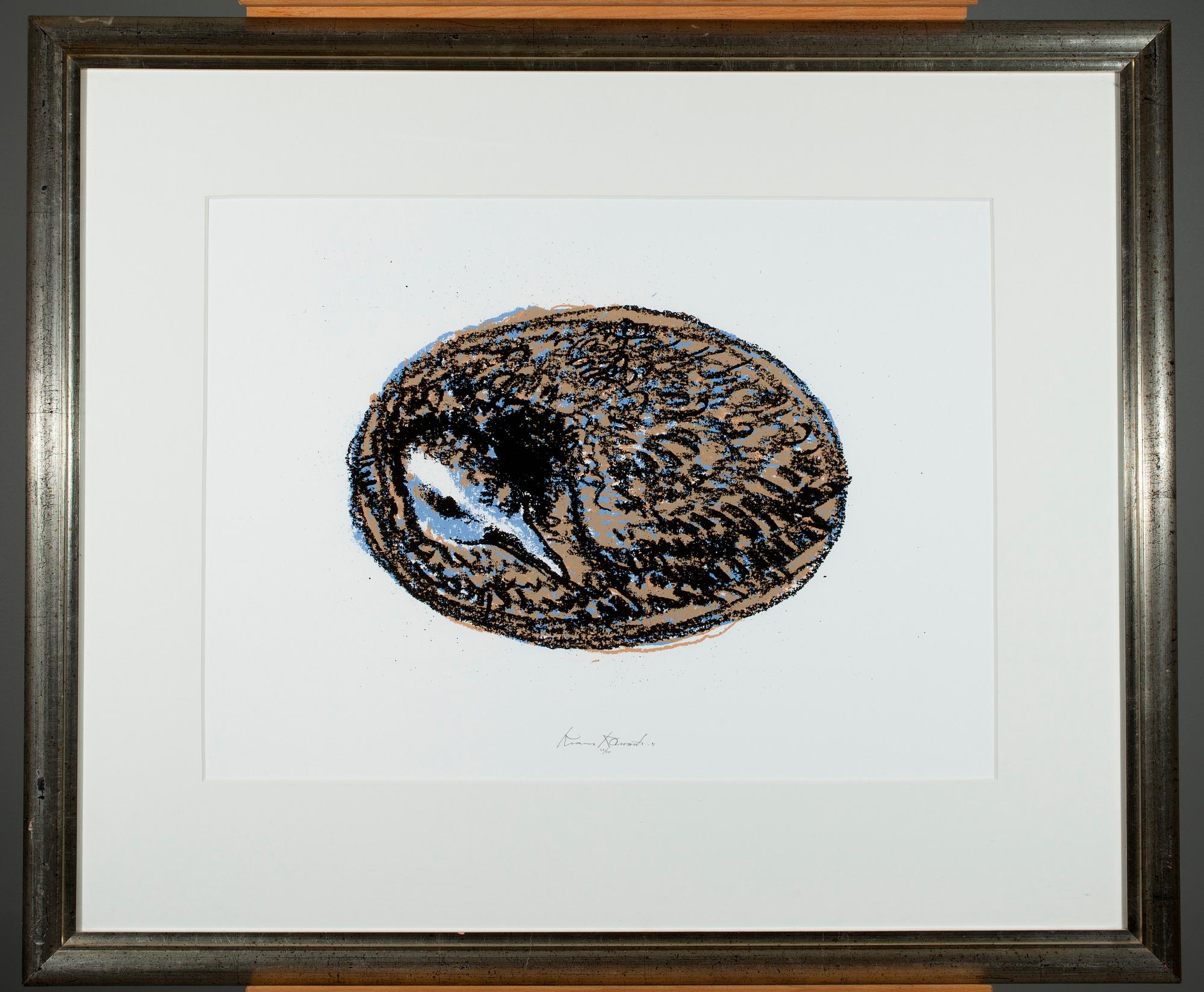 KIMMO KAIVANTO, serigrafia, signeerattu ja päivätty -91, numeroitu 58/75.