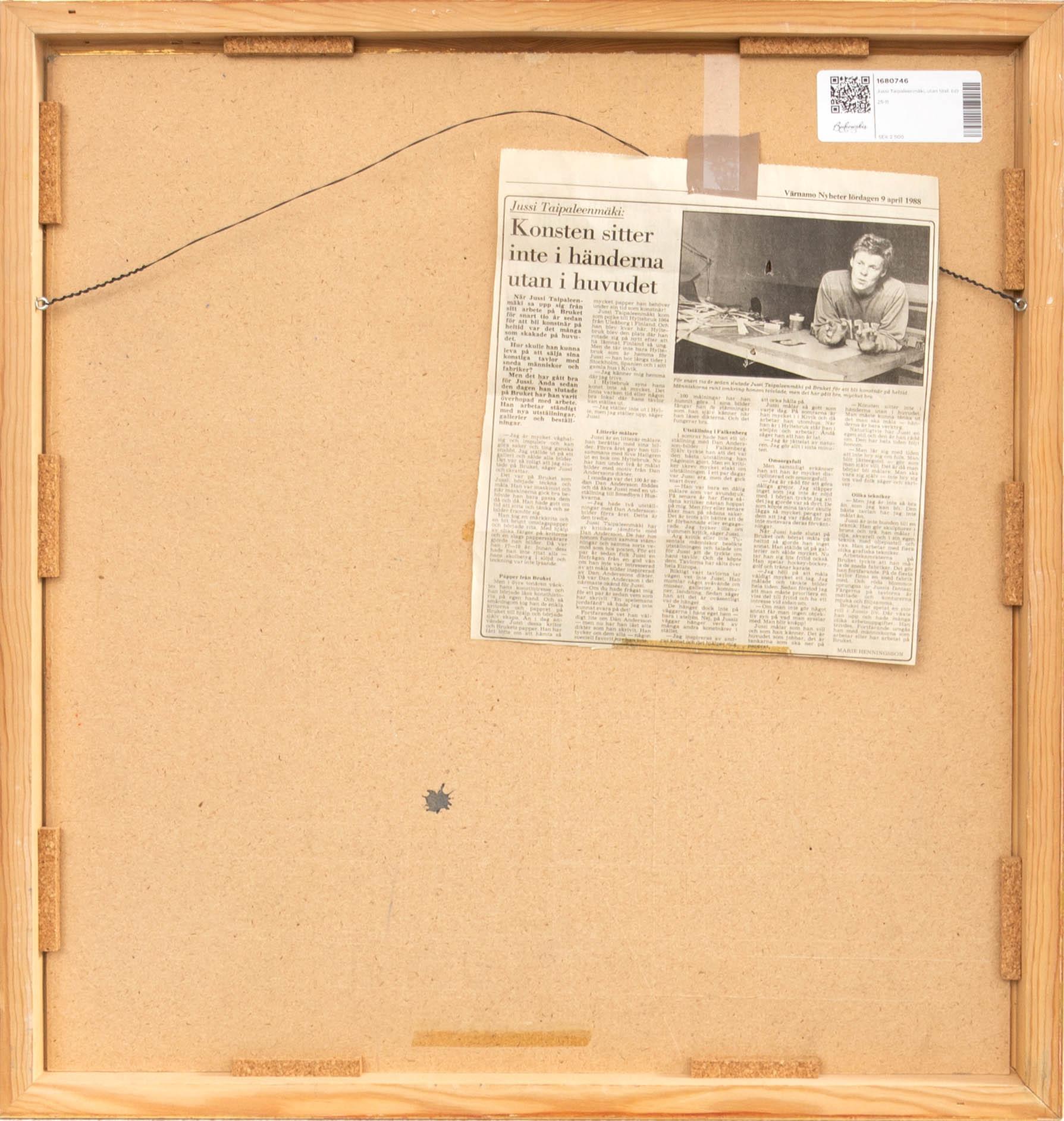 Jussi Taipaleenmäki, untitled.