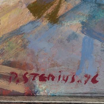 PER STENIUS, oil on masonite, signed and dated P. Stenius. 76.