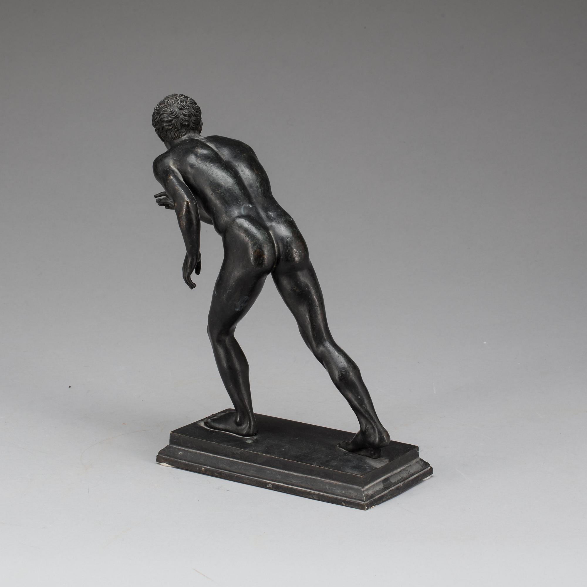 SKULPTUR, patinerad brons, 1800-talets slut.