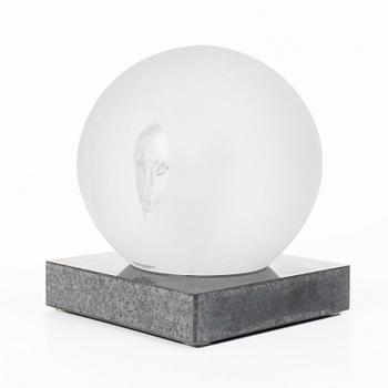 Bertil Vallien, Glass sculpture, Kosta Boda, signed and numbered.