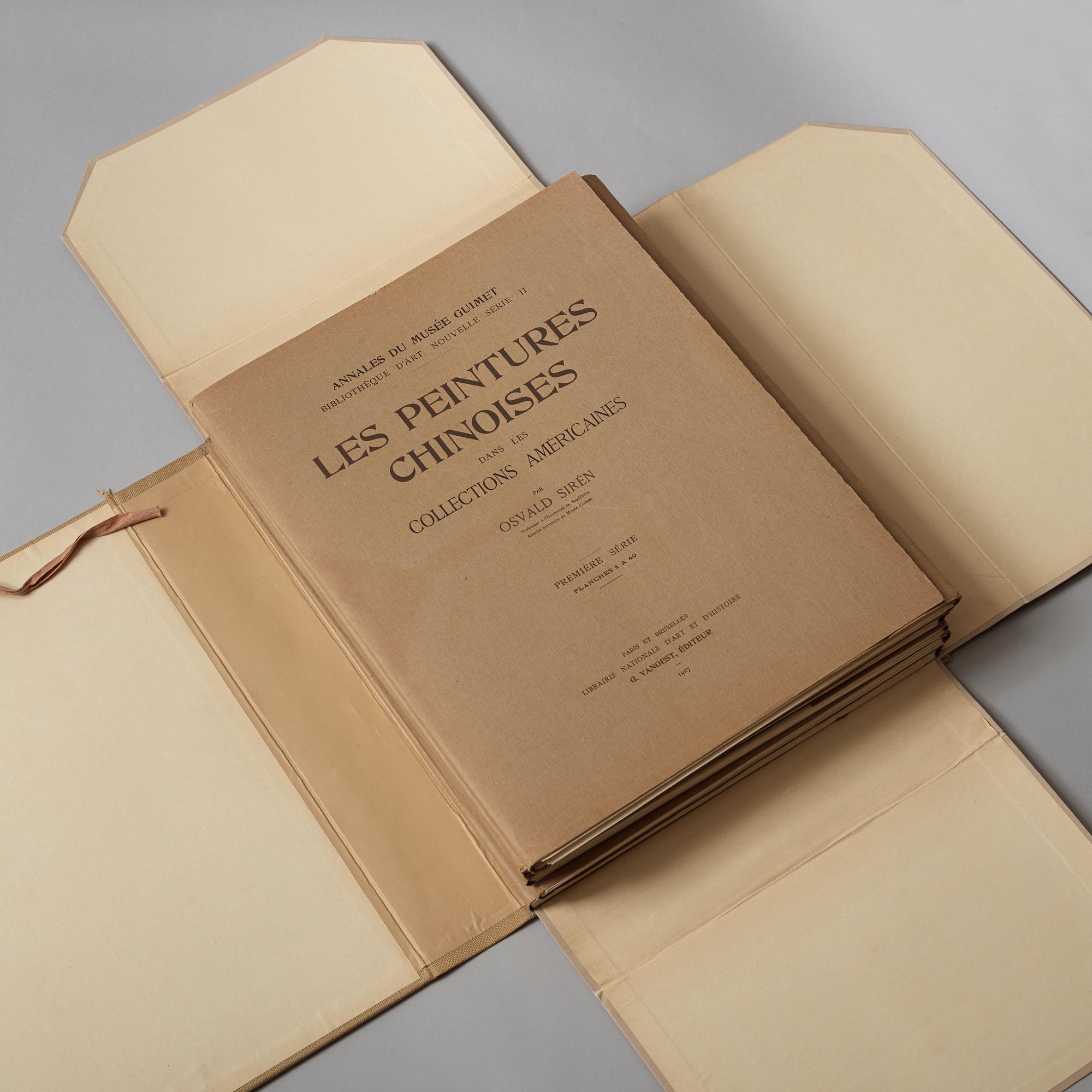OSVALD SIREN, Les Peintures Chinoises dans les Collections Americaines, fem serier, 1927-1928.