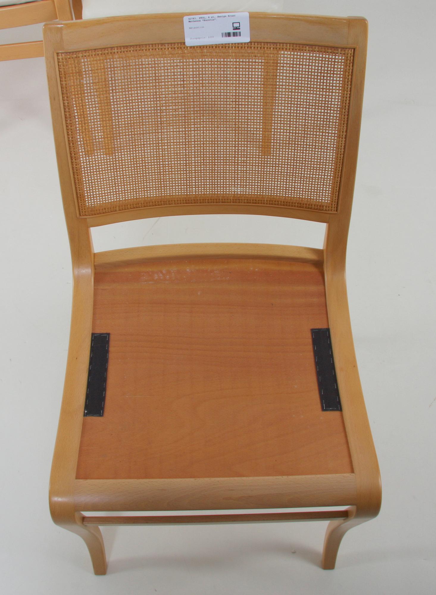 STOL, 4 st, design Bruno Mathsson "Kerstin".