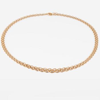 HALSLÄNK, 18K guld, importstämplad. Vikt 14,5 gram.