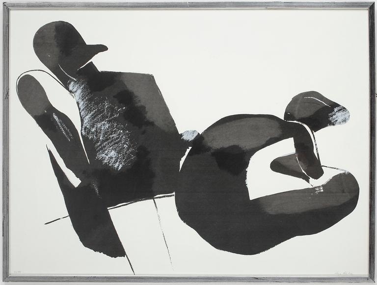 LAGE LINDELL, färgseriegrafier, triptyk, signerade samt numrerade 1/52, 90/92, 73/78. 1967.