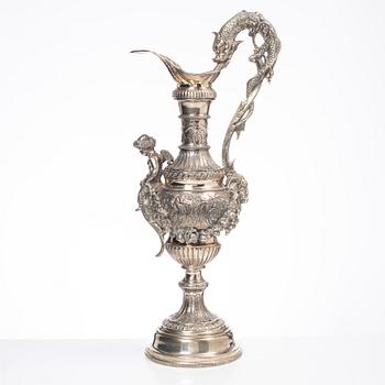 Lale Silverware & Co Ltd, a large sterling silver jug, Istanbul, Turkey 20th century.
