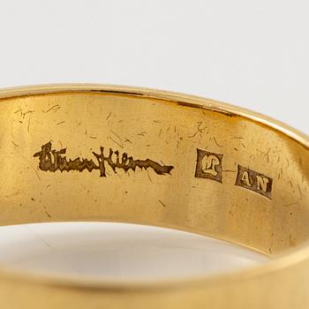 Wiwen Nilsson, Wiwen Nilsson, a ring, 18K gold with a round brilliant-cut diamond, Lund 1964.