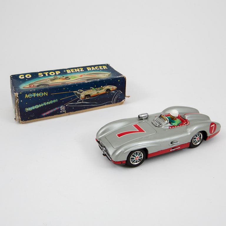 A Marusan tin plate Go Stop Benz Racer, Japan, 1950s.