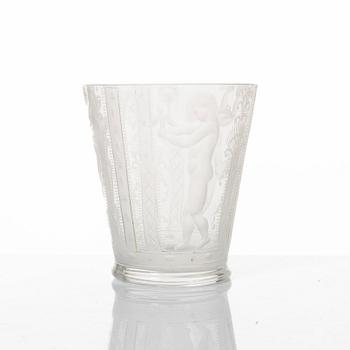 Edward Hald, bägare, Orrefors, 1926.