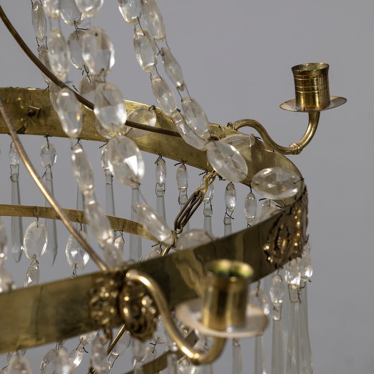 Chandelier, Gustavian style, 20th century.