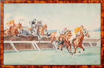 OKÄND KONSTNÄR, 2 st, gouache, monogramsignerad SS, daterad 1925.