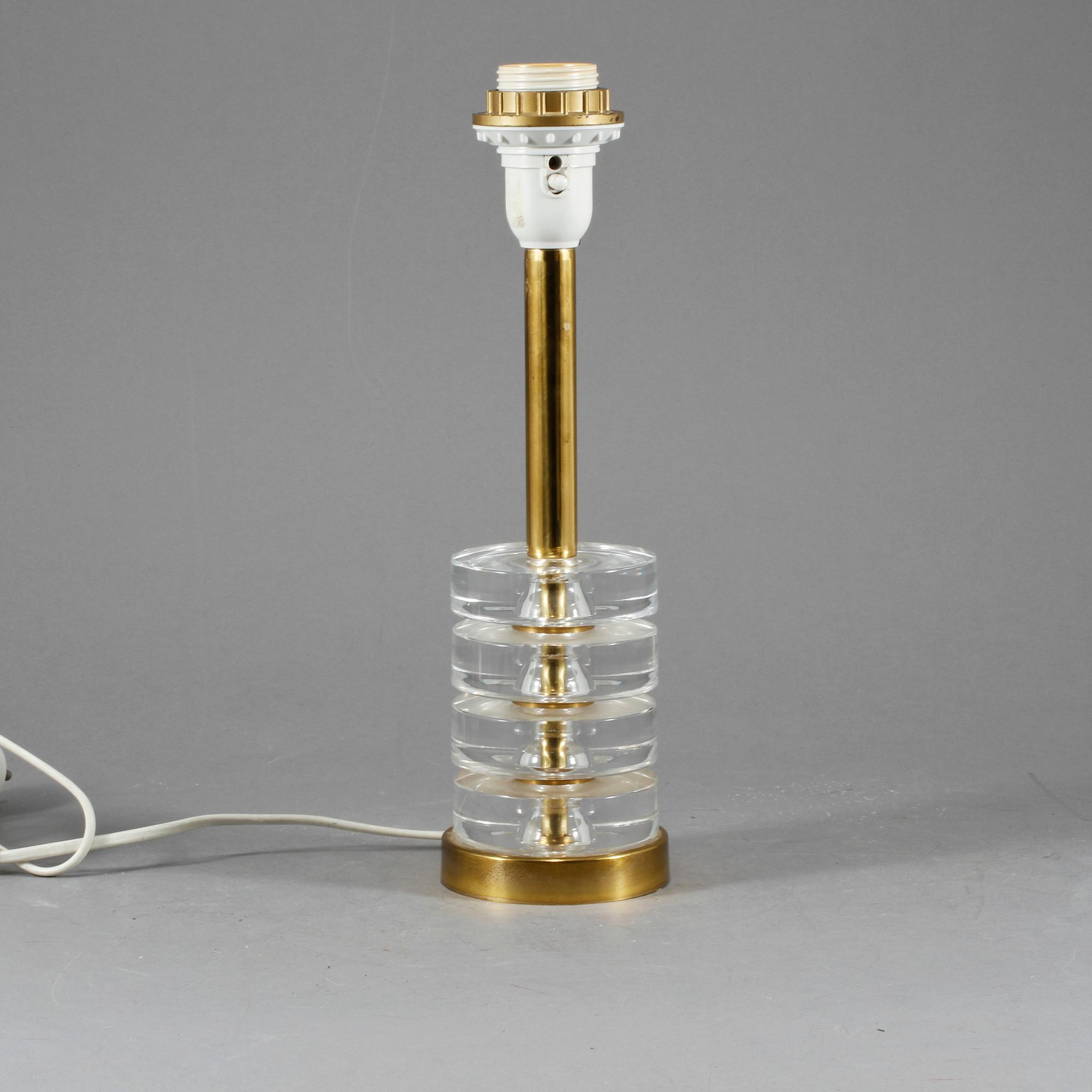 BORDSLAMPA, Carl Fagerlund, Orrefors, 1900-talets andra hälft.