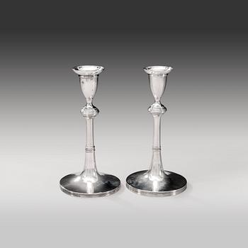 TWO AUSTRIAN CANDLESTICKS.